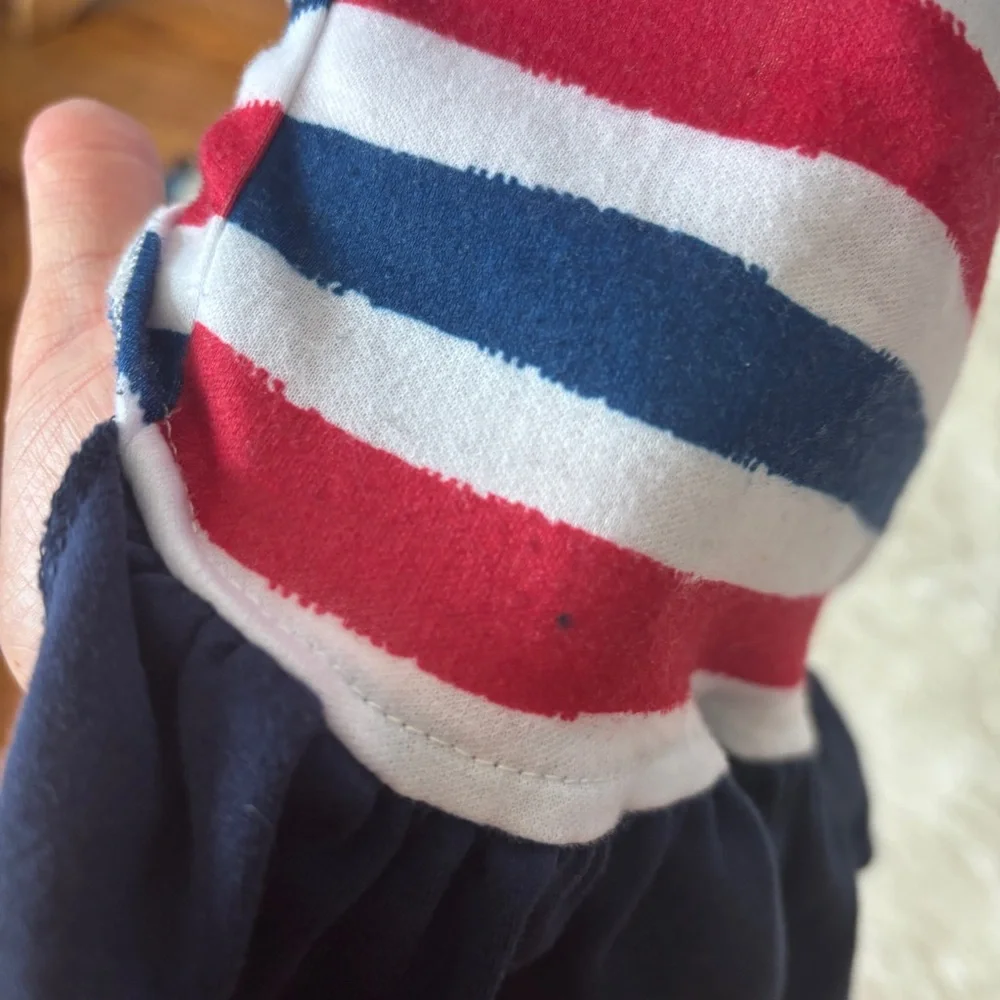 Patriotic One-Shoulder Ruffle Pet Dress